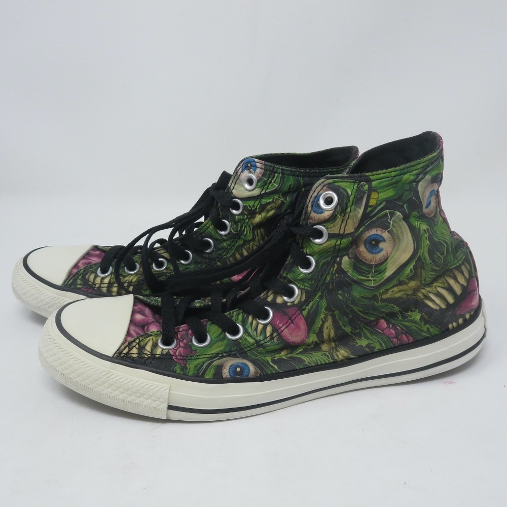 RARE Converse All Star Chuck Taylor Zombie Mens 8 Womens 10 Hightop Shoes